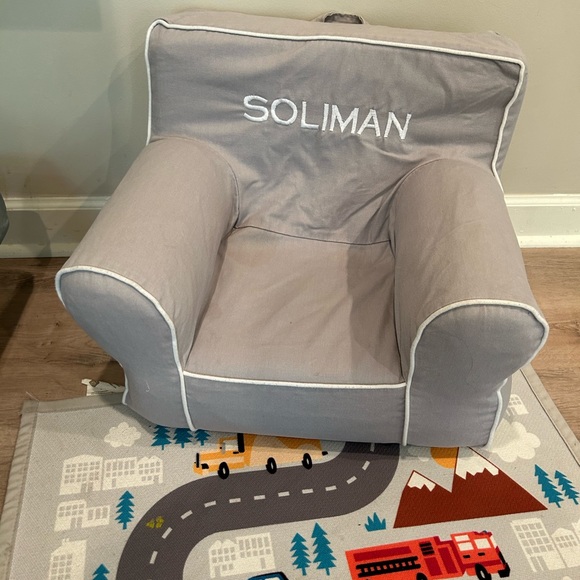 Pottery Barn Kids Other Pottery Bark Kids Pbk My First Anywhere Chair Grey Soliman